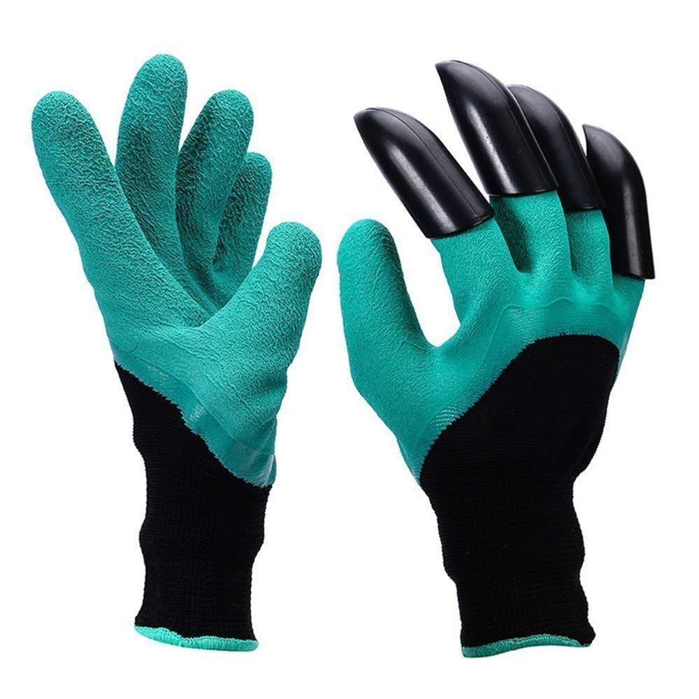 Garden Gloves with Claws Gardening Gloves, Thorn Resistant Safe Garden Gloves for Pruning Roses, Digging, Planting, Raking, Best Gift Idea for Gardeners (Right hand claw - 2Pairs)